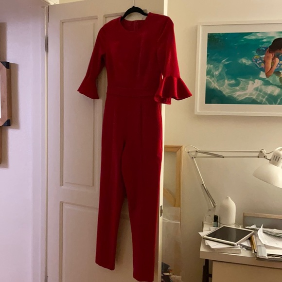 Red Black Halo Brooklyn Jumpsuit 0 - Picture 4 of 10
